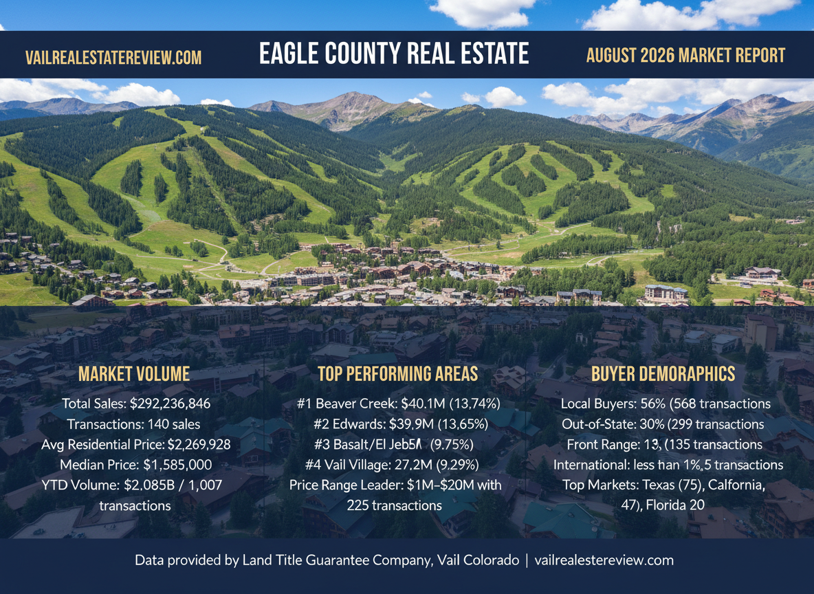 Eagle County Real Estate Trends and Statistics August 2026