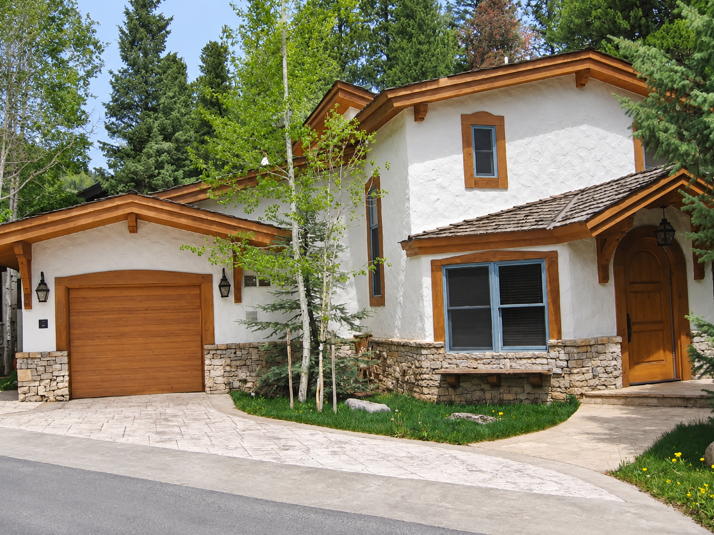 AI-assisted enhancement of a historical County exterior photograph of 4295 Nugget Lane